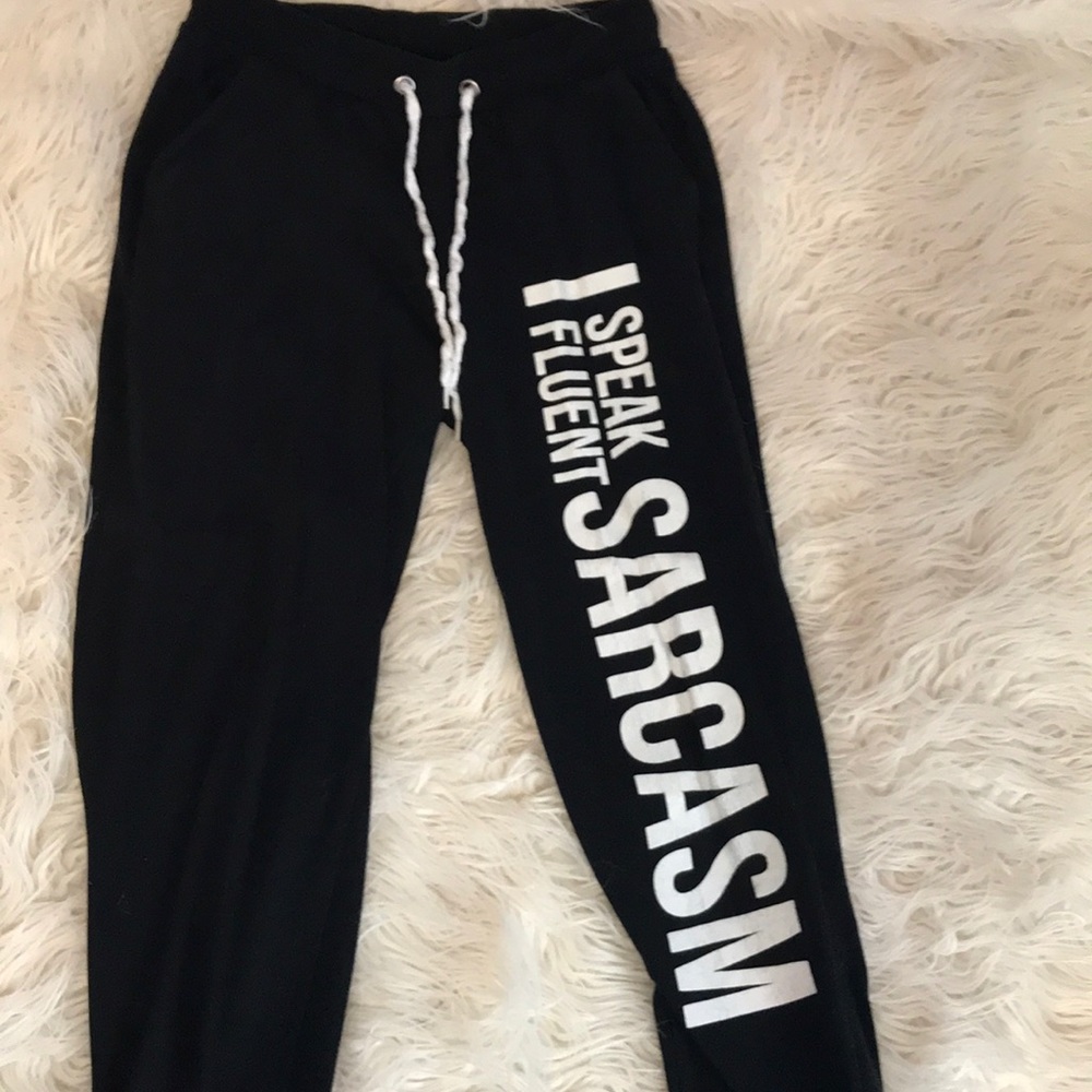 Graphic sweatpants